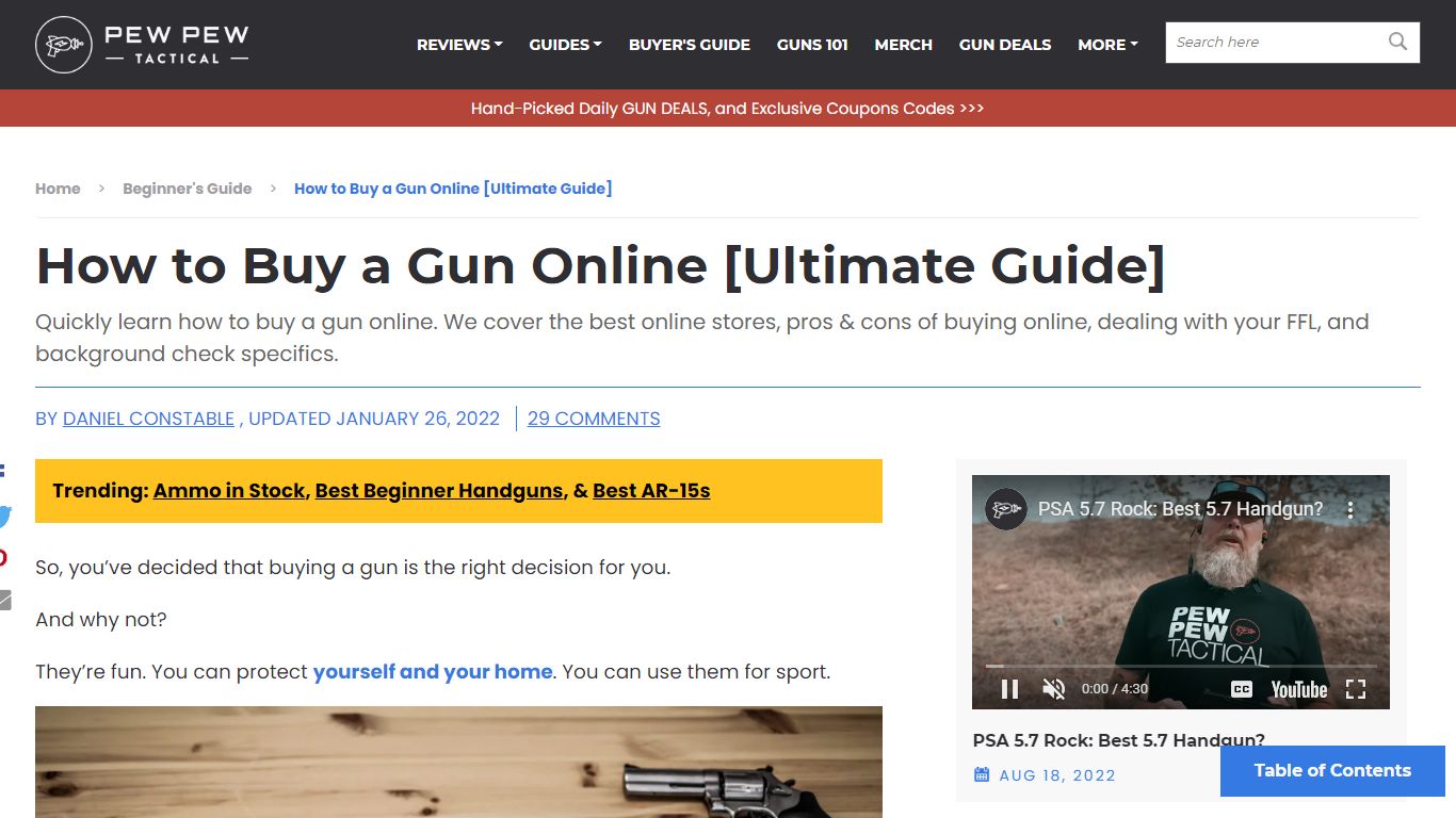 How to Buy a Gun Online [Ultimate Guide] - Pew Pew Tactical